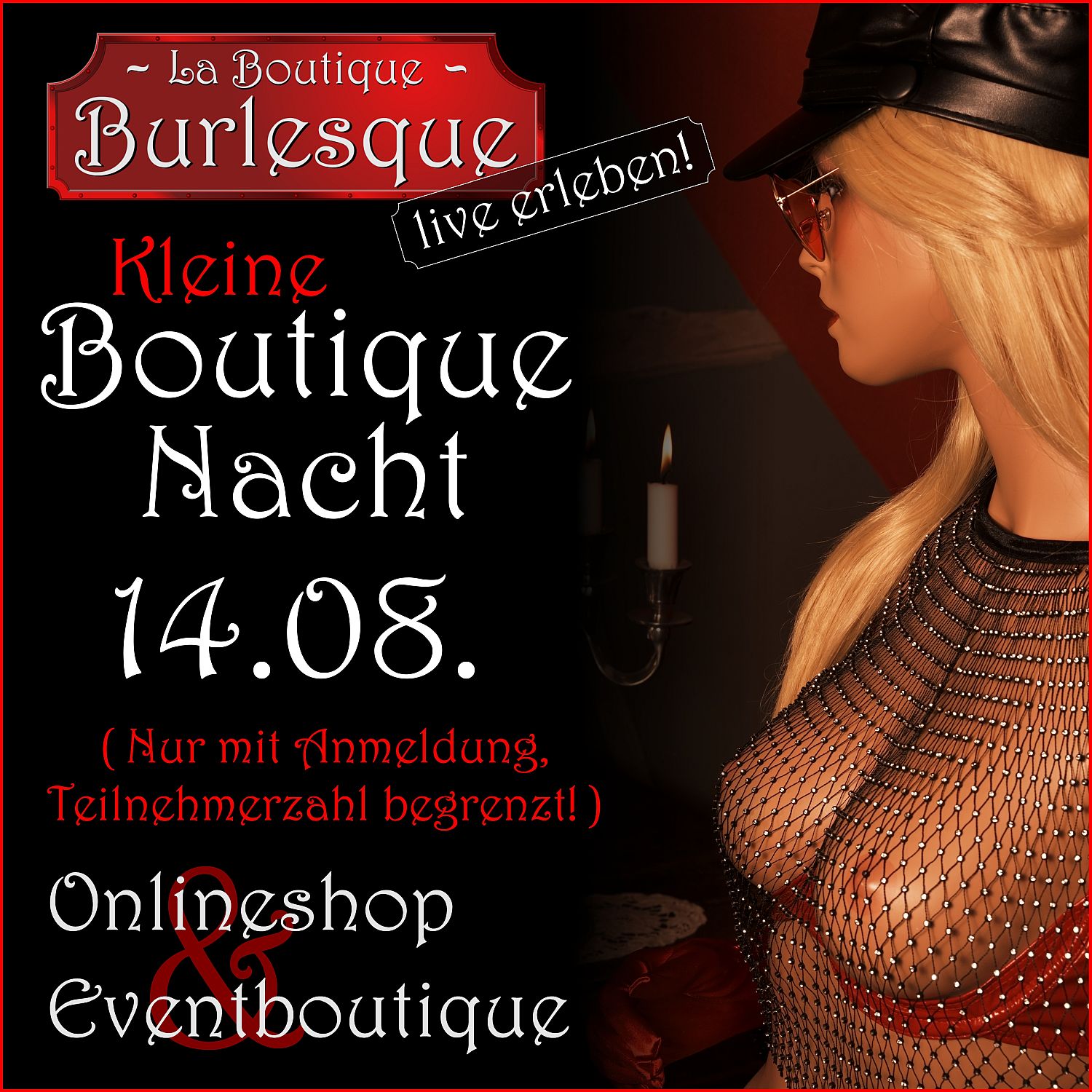 Kleine Boutique-Nacht in der Boutique Burlesque